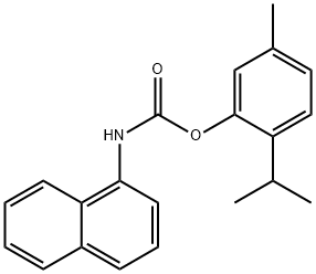 2-Isopropyl-5-methylphenyl naphthalen-1-ylcarbamate 化学構造式