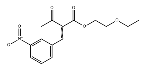 Butanoic acid, 2-[(3-nitrophenyl)methylene]-3-oxo-, 2-ethoxyethyl ester Structure