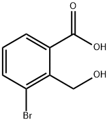 Benzoic acid, 3-bromo-2-(hydroxymethyl)- Struktur