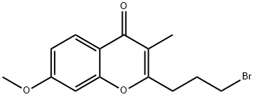2-(3-Bromopropyl)-7-methoxy-3-methyl-4H-chromen-4-one Structure