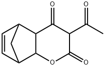 3-Acetyl-4a,5,8,8a-tetrahydro-2H-5,8-methanochromene-2,4(3H)-dione Struktur