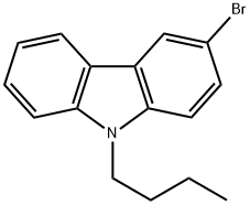 9H-Carbazole, 3-bromo-9-butyl- Structure