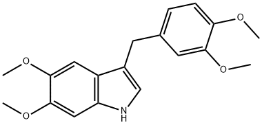 3-(3,4-Dimethoxybenzyl)-5,6-dimethoxy-1H-indole Structure