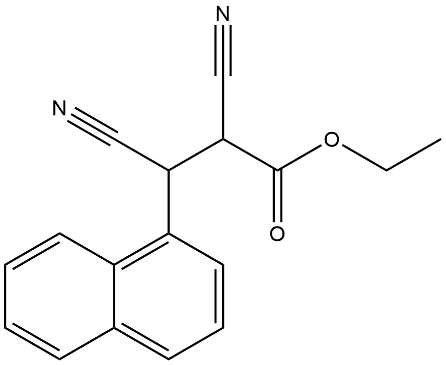Ethyl 2,3-dicyano-3-(naphthalen-1-yl)propanoate,62875-53-0,结构式