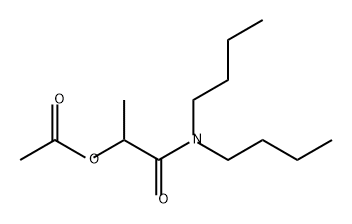 Propanamide, 2-(acetyloxy)-N,N-dibutyl- Structure