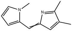 1H-Pyrrole, 2-[(4,5-dimethyl-2H-pyrrol-2-ylidene)methyl]-1-methyl- 化学構造式