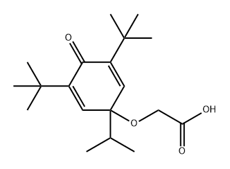 Acetic acid, 2-[[3,5-bis(1,1-dimethylethyl)-1-(1-methylethyl)-4-oxo-2,5-cyclohexadien-1-yl]oxy]-