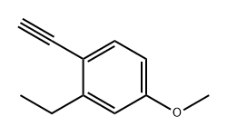 2-乙基-1-乙炔基-4-甲氧基苯,62929-98-0,结构式