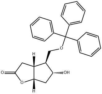 2H-Cyclopenta[b]furan-2-one, hexahydro-5-hydroxy-4-[(triphenylmethoxy)methyl]-, (3aR,4S,5R,6aS)-,62939-85-9,结构式