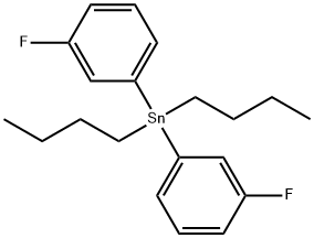 Stannane, dibutylbis(3-fluorophenyl)- Struktur