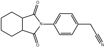 2-(4-(1,3-Dioxohexahydro-1H-isoindol-2(3H)-yl)phenyl)acetonitrile Struktur