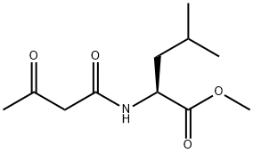 L-Leucine, N-(1,3-dioxobutyl)-, methyl ester Structure