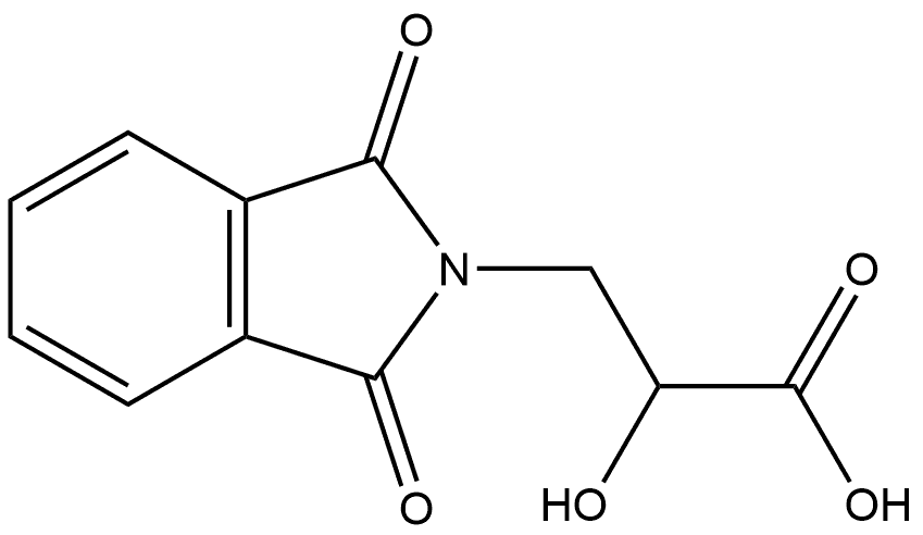 2H-Isoindole-2-propanoic acid, 1,3-dihydro-α-hydroxy-1,3-dioxo-,62983-58-8,结构式