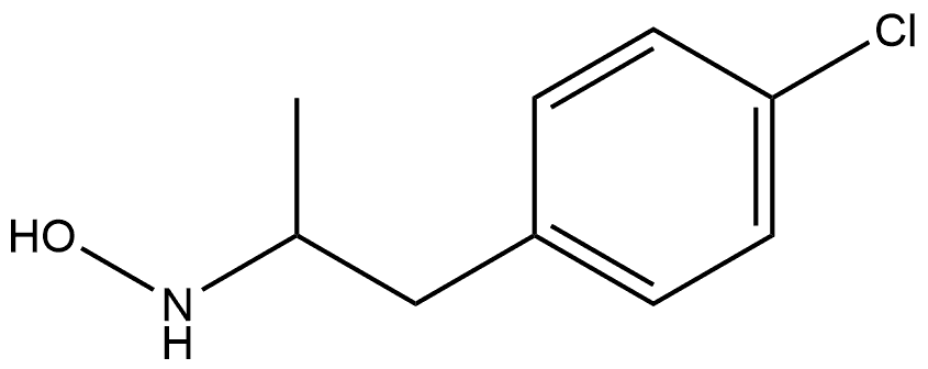 Benzeneethanamine, 4-chloro-N-hydroxy-α-methyl- Structure