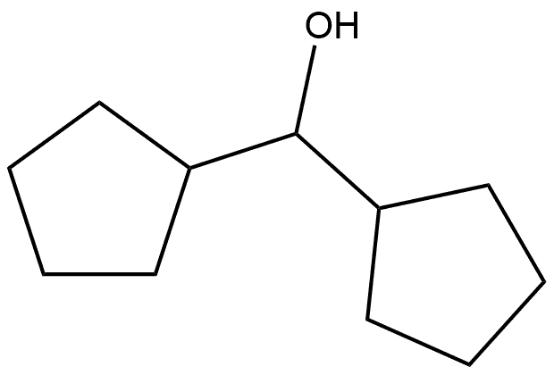 Cyclopentanemethanol, α-cyclopentyl-,6300-99-8,结构式