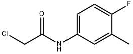 Acetamide, 2-chloro-N-(4-fluoro-3-methylphenyl)- Struktur