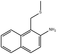 2-Naphthalenamine, 1-[(methylthio)methyl]- 化学構造式