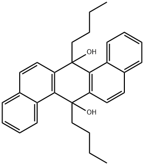 Dibenz[a,h]anthracene-7,14-diol, 7,14-dibutyl-7,14-dihydro- Struktur