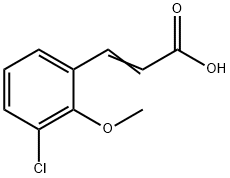 2-Propenoic acid, 3-(3-chloro-2-methoxyphenyl)- Structure