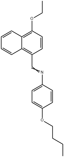 4-Butoxy-N-((4-ethoxynaphthalen-1-yl)methylene)aniline 结构式