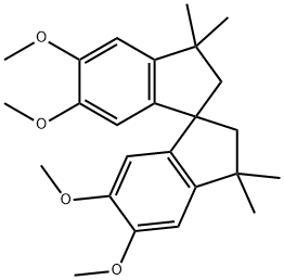 5,5'',6,6''-Tetramethoxy-3,3,3'',3''-tetramethyl-2,2'',3,3''-tetrahydro-1,1''-spirobi[indene] Struktur
