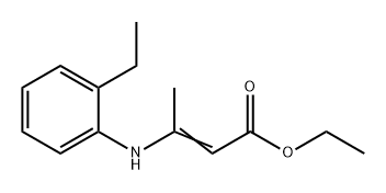 2-Butenoic acid, 3-[(2-ethylphenyl)amino]-, ethyl ester