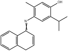 2-Isopropyl-5-methyl-4-(naphthalen-1(4H)-ylideneamino)phenol Structure