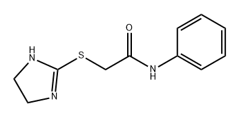 Acetamide, 2-[(4,5-dihydro-1H-imidazol-2-yl)thio]-N-phenyl- Struktur