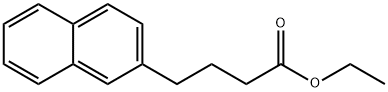 4-(2-ナフチル)酪酸エチル 化学構造式