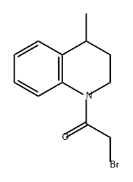 Ethanone, 2-bromo-1-(3,4-dihydro-4-methyl-1(2H)-quinolinyl)-,63286-46-4,结构式