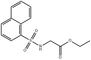 Ethyl 2-(naphthalene-1-sulfonamido)acetate 结构式