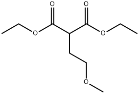 Propanedioic acid, 2-(2-methoxyethyl)-, 1,3-diethyl ester Struktur