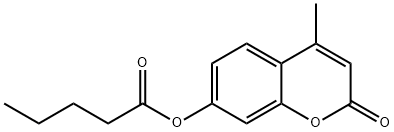 4-Methyl-2-oxo-2H-chromen-7-yl pentanoate 结构式