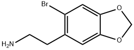 2-(6-bromo-1,3-dioxaindan-5-yl)ethan-1-amine Struktur