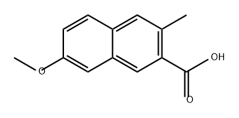 2-Naphthalenecarboxylic acid, 7-methoxy-3-methyl-,634197-07-2,结构式