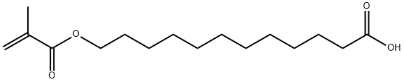 Dodecanoic acid, 12-[(2-methyl-1-oxo-2-propenyl)oxy]- Struktur