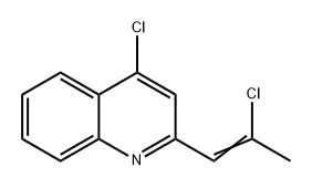 Quinoline, 4-chloro-2-(2-chloro-1-propen-1-yl)- 结构式