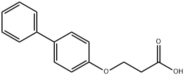 3-(4-苯基苯氧基)丙酸, 63472-21-9, 结构式