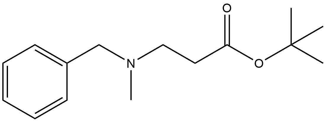 β-Alanine, N-methyl-N-(phenylmethyl)-, 1,1-dimethylethyl ester,634916-43-1,结构式