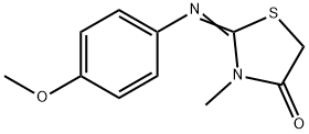 4-Thiazolidinone, 2-[(4-methoxyphenyl)imino]-3-methyl- Structure