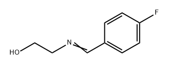 Ethanol, 2-[[(4-fluorophenyl)methylene]amino]- Structure