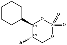 1,3,2-Dioxathiane, 5-bromo-4-cyclohexyl-, 2,2-dioxide, (4R,5S)-rel- 结构式