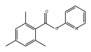 Benzoic acid, 2,4,6-trimethyl-, 2-pyridinyl ester 化学構造式