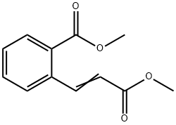 Benzoic acid, 2-(3-methoxy-3-oxo-1-propen-1-yl)-, methyl ester Struktur