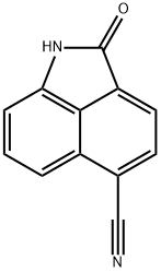 Benz[cd]indole-5-carbonitrile, 1,2-dihydro-2-oxo- Struktur