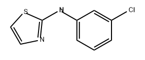 2-THIAZOLAMINE, N-(3-CHLOROPHENYL)-,63615-91-8,结构式