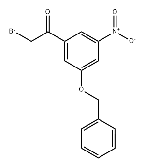 Ethanone, 2-bromo-1-[3-nitro-5-(phenylmethoxy)phenyl]- 化学構造式