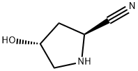 2-Pyrrolidinecarbonitrile, 4-hydroxy-, (2S,4R)- Structure
