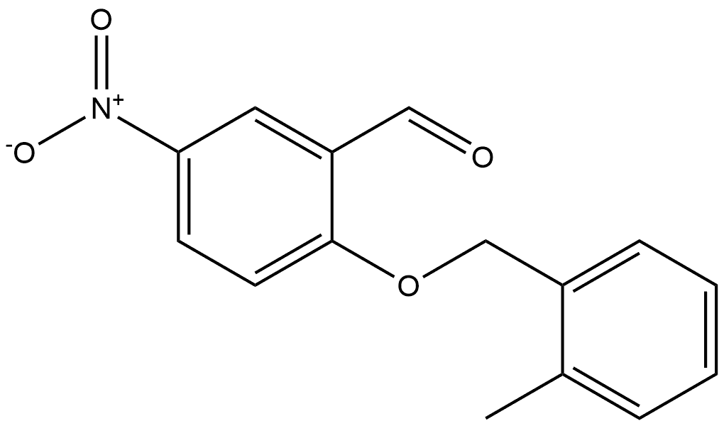 2-((2-methylbenzyl)oxy)-5-nitrobenzaldehyde Structure