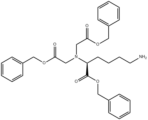 N2,N2双[2-氧代-2-(苯基甲氧基)乙基]-L-赖氨酸苯基甲酯,637331-44-3,结构式